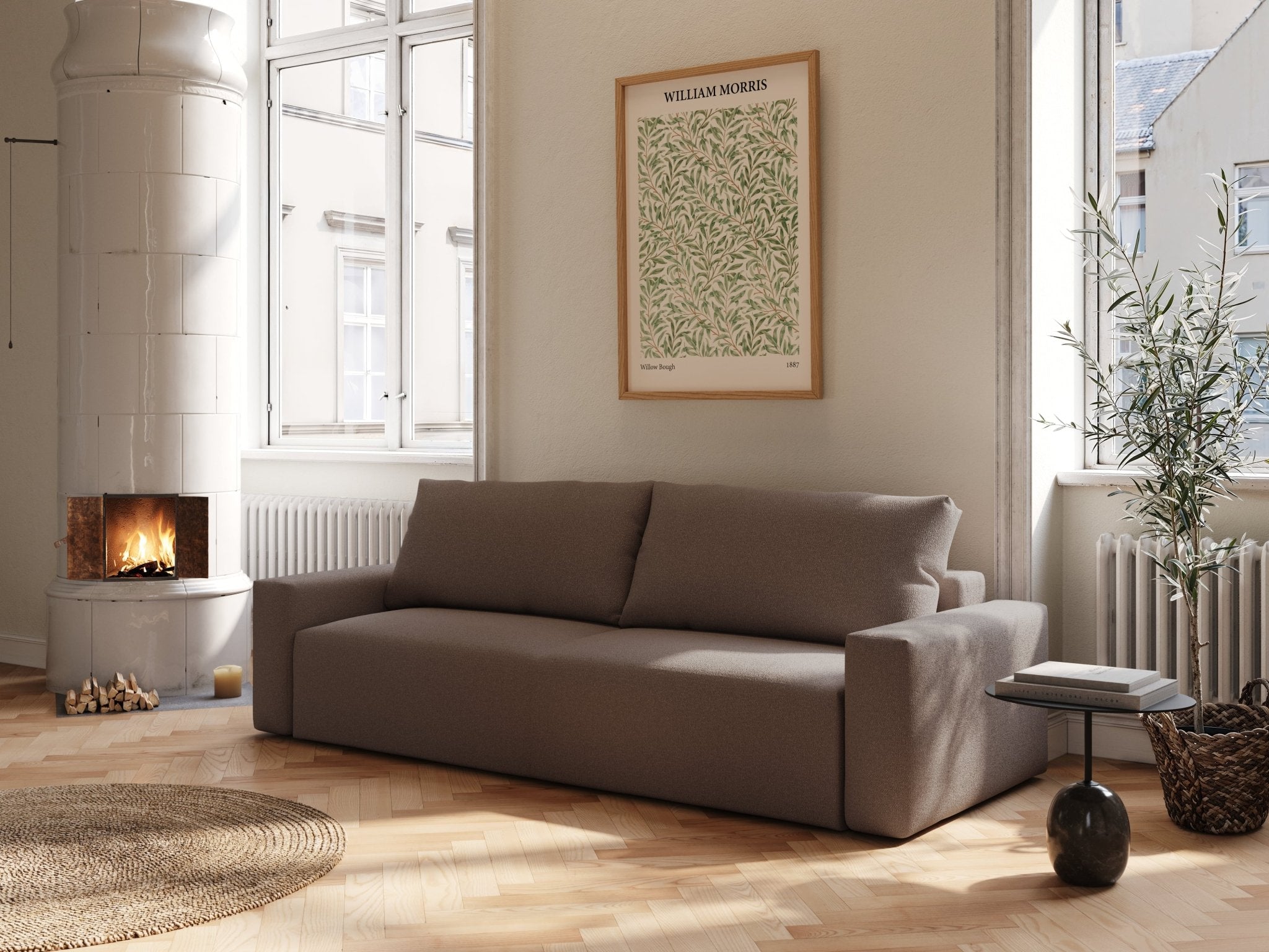 Mara || Bouclé mørk brun | 530