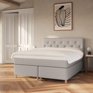 Nora | 180x200 | Lys grå