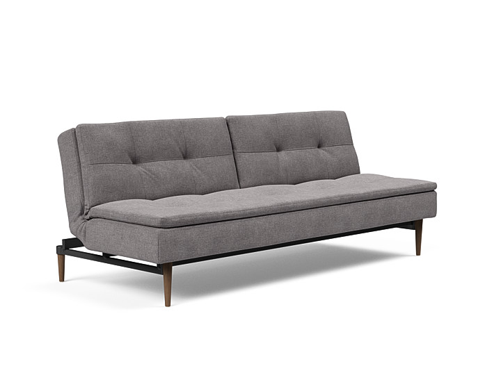 Innovation - Dublexo sovesofa med styletto ben 115x210 cm-217 -Mørke Egetræs ben