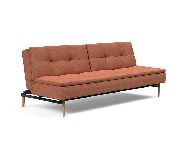Innovation - Dublexo sovesofa med styletto ben 115x210 cm-301-Egetræs ben