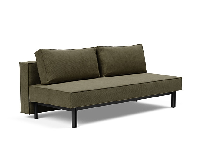 Innovation Sly sovesofa 140x200 cm-316, Fløjl grøn