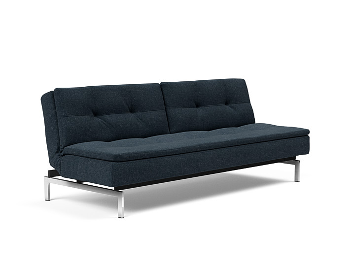 Innovation - Dublexo sovesofa med styletto ben 115x210 cm-515 -Chrome ben
