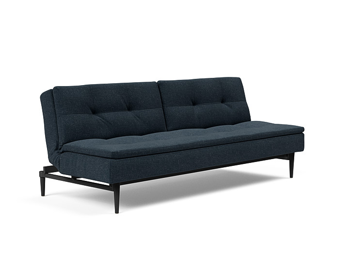 Innovation - Dublexo sovesofa med styletto ben 115x210 cm-515 -Sorte Egetræs ben