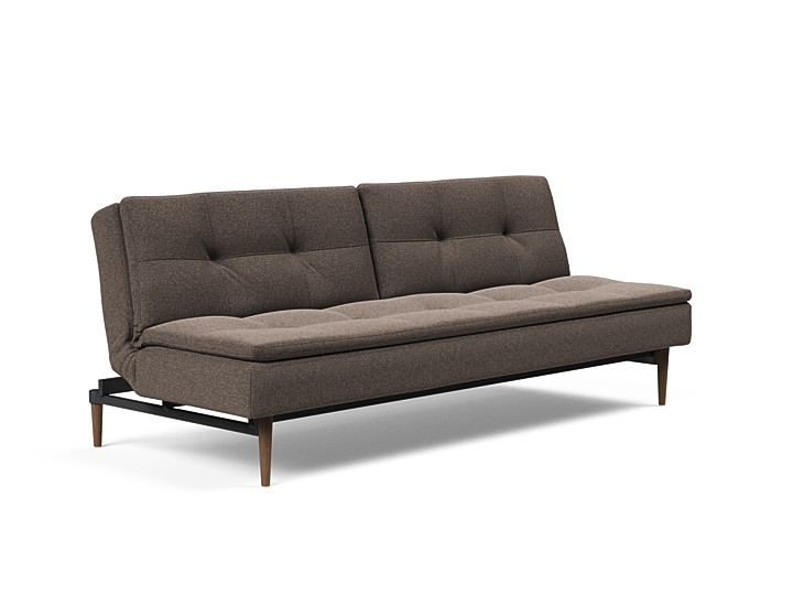 Innovation - Dublexo sovesofa med styletto ben 115x210 cm-530-Mørke Egetræs ben