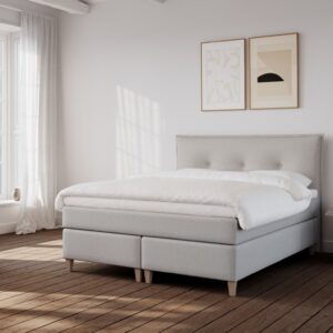 Snefrid | 180x200 | Lys grå