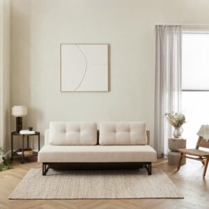 Sovesofaen - Boucle | Sovesofa (Sand) 140x200 cm.