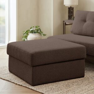 Puffen - Boucle | Puf (Brun) 83x83 cm.