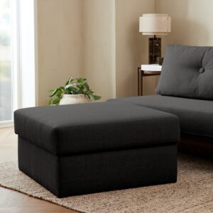 Puffen - Grain | Puf (Antracit) 83x83 cm.